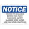 Signmission OSHA, Proper PPE Required Beyond This Point Hard, 14in X 10in Rigid Plastic, 14" W, 10" H, Landscape OS-NS-P-1014-L-17896 - alternate 1
